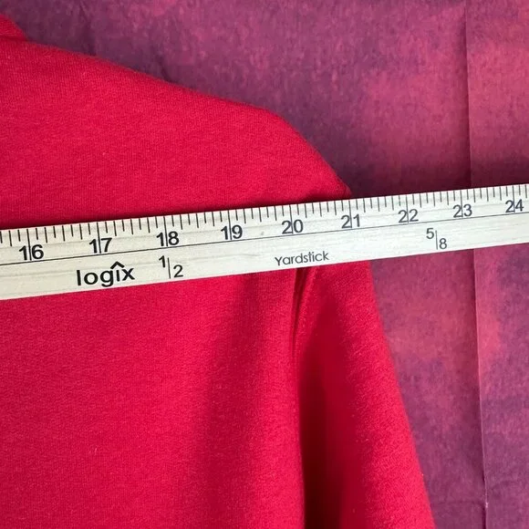 KANSAS CITY CHEFS MEN'S HOODED PULLOVER RED SWEATSHIRT , SIZE M MEDIUM - Picture 5 of 8